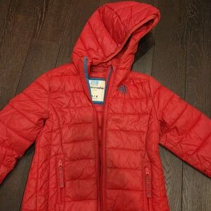 Abercrombie & Fitch Kids Bright Red Puffer Coat